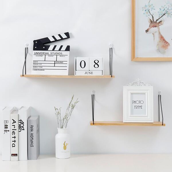 Wood Wall Mounted Shelf for Living Room - Image 4