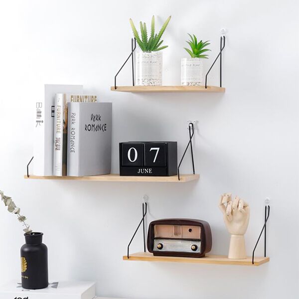 Wood Wall Mounted Shelf for Living Room - Image 3