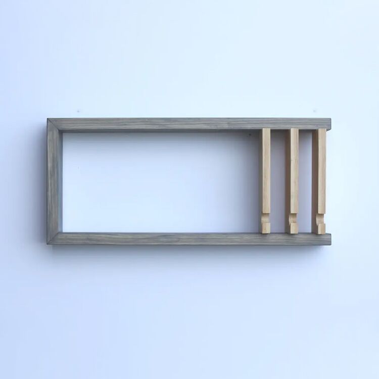 Magnetic Wooden Entryway Key Organizer