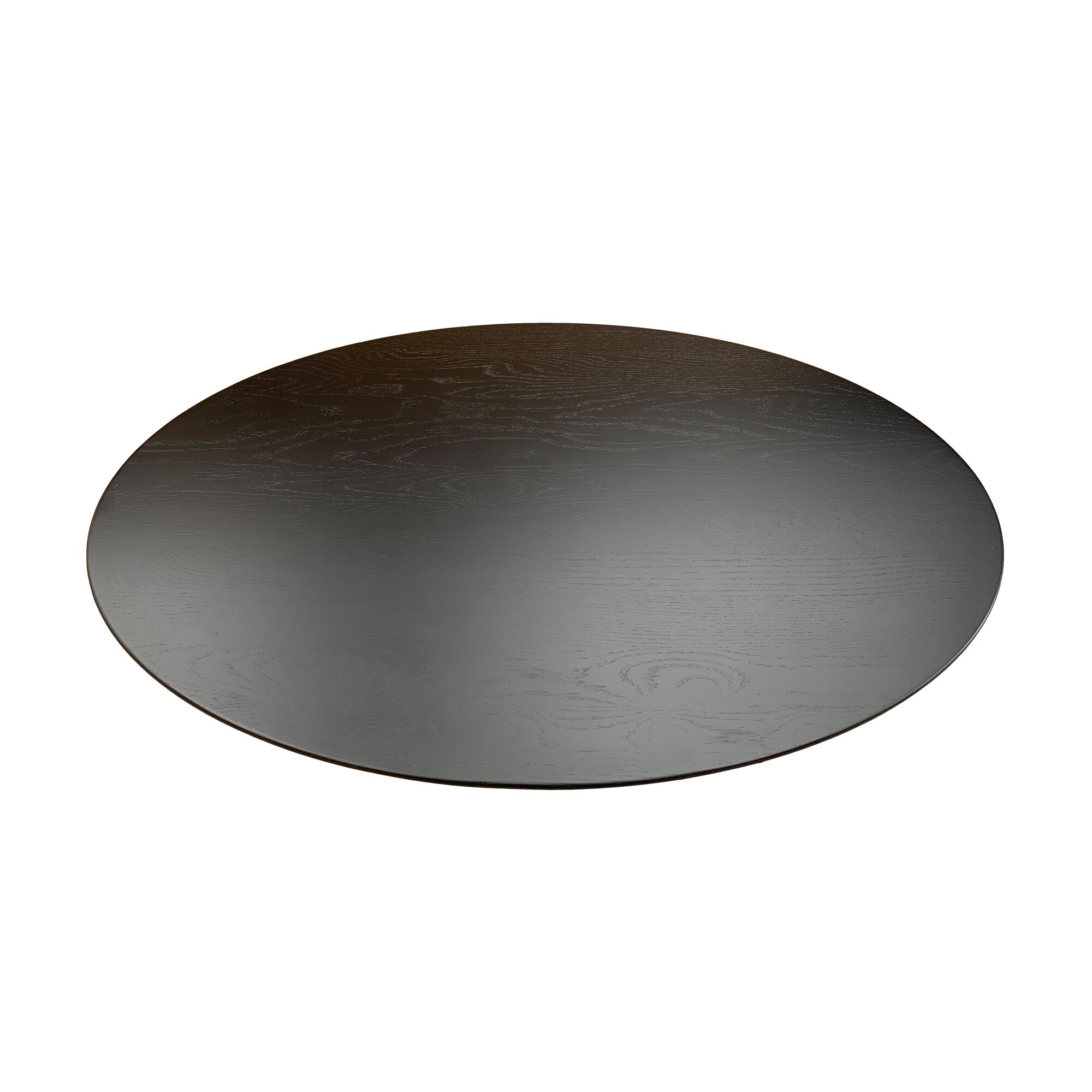 Minimalist Oval Solid Wood Coffee Table with Cross-Base Frame - Image 5