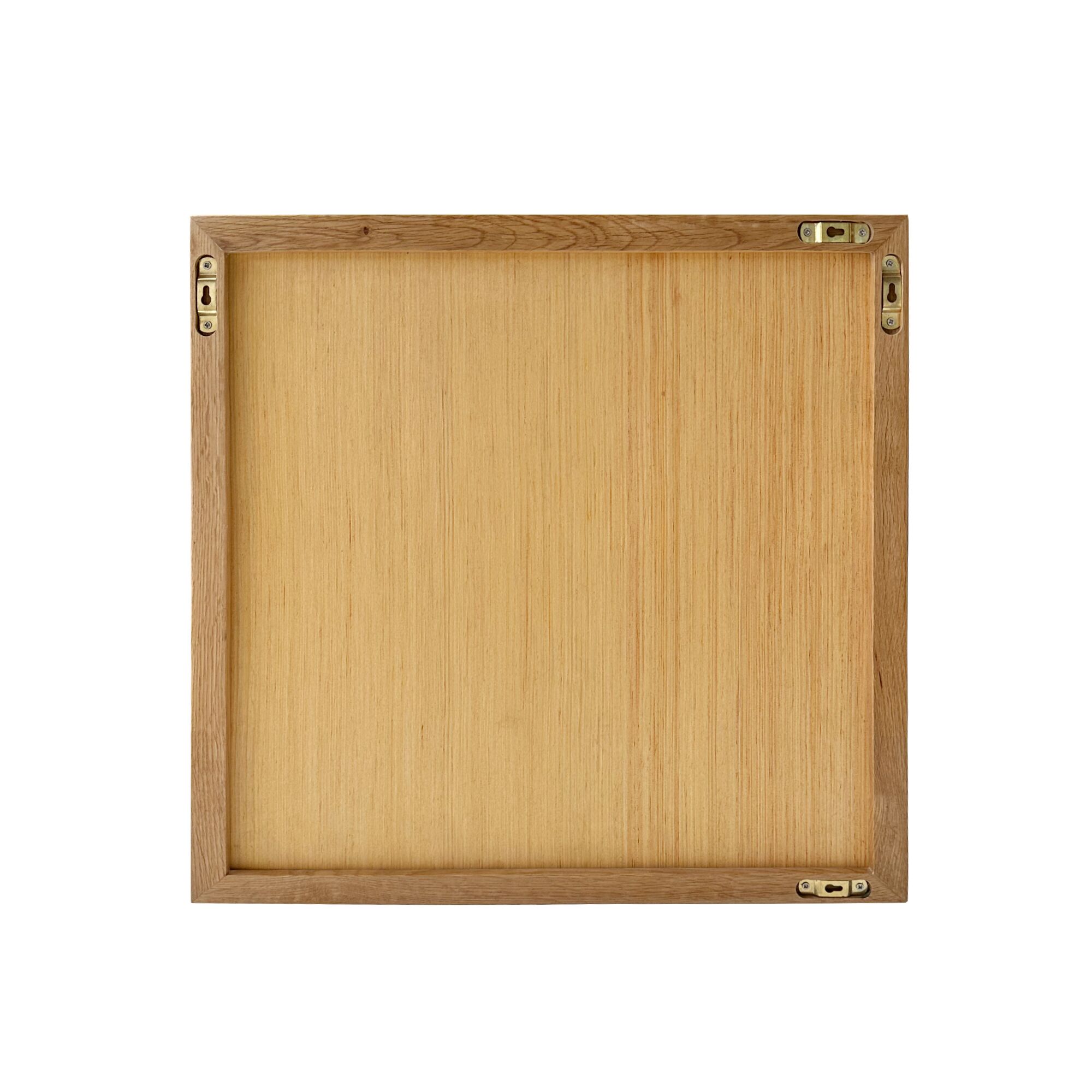 Minimalist Solid Wood Shadow Box Wall Mirror
