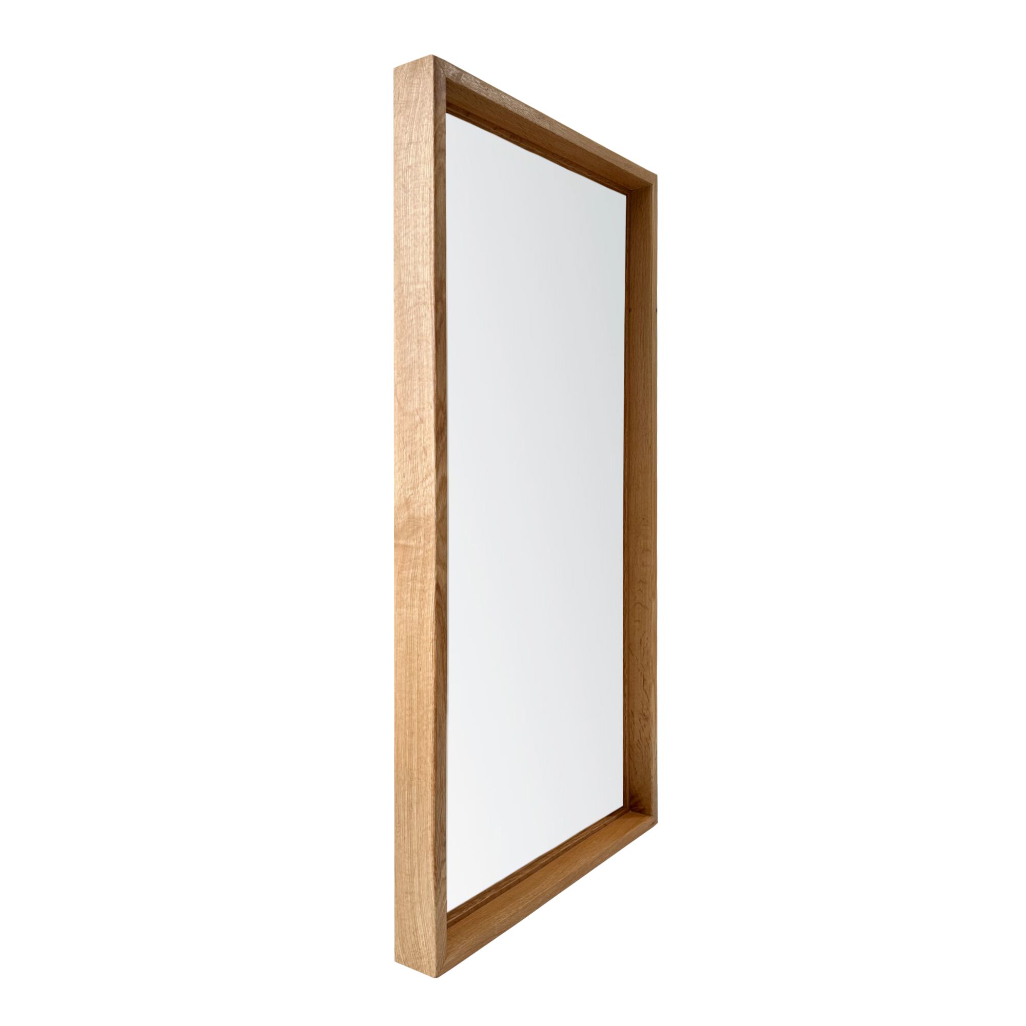 Minimalistische wandspiegel van massief hout met schaduwlijst - Afbeelding 5
