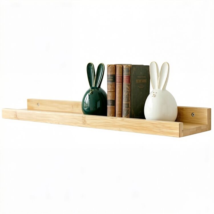 Modern Solid Wood Floating Picture Ledge Set