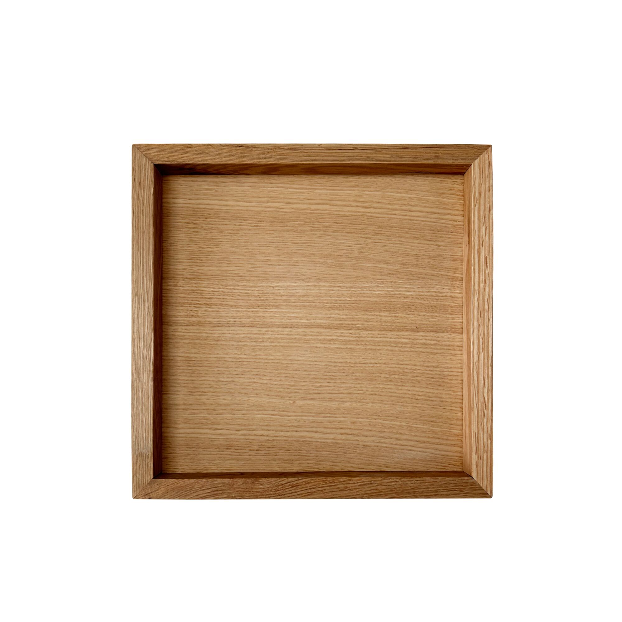 Bandeja rectangular minimalista de roble macizo - Imagen 4